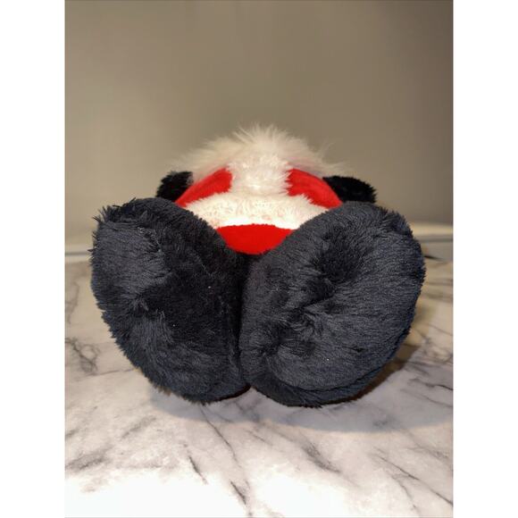 VINTAGE 1984 Rennoc Standing Fat Santa Plush Figure Chubby 15x8" Retro Christmas - Picture 8 of 8